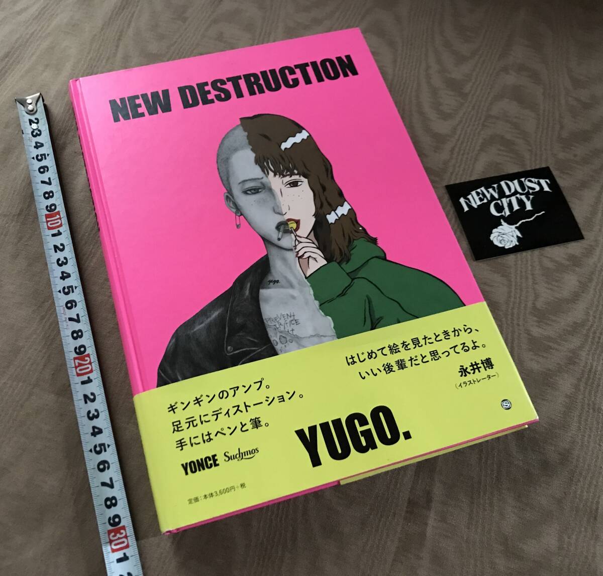 YUGO. サイン イラスト入り 「 NEW DESTRUCTION 」個展会場購入特典付　検索：作品集 画集 永井博 adidas Levi's Suchmos sumika CD ジャケ