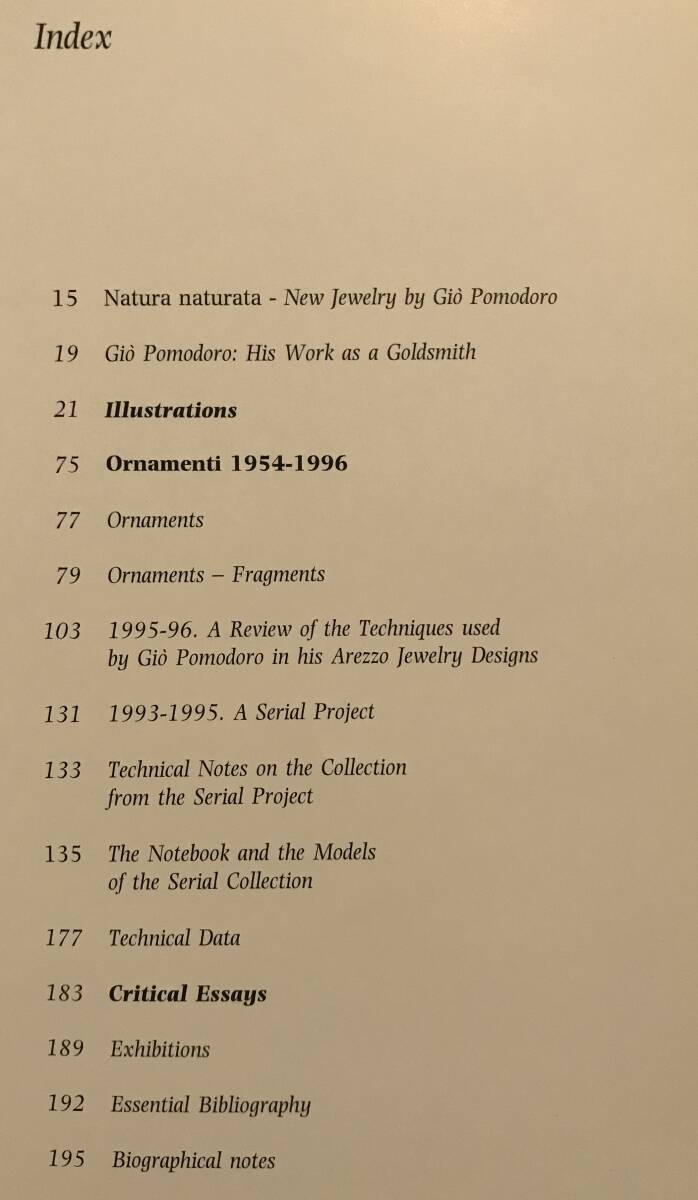 ジオ・ポモドーロ 作品集 GIO POMODORO ORNAMENTI 1954-1996 ジオ・ポモドーロ 作品集 GIO POMODORO ORNAMENTI 1954-1996