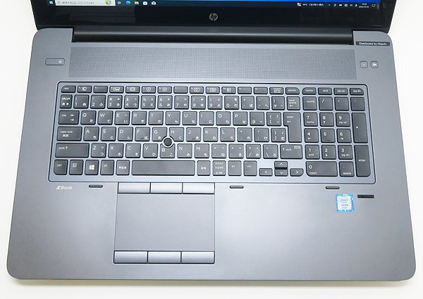 Quadro P5000搭載 キーきれいめ ◇ HP ZBook 17 G4 【Xeon E3-1535M v6 3.1GHz/32GB/SSD512GB/タッチパネル/17インチ/AC欠】の画像3