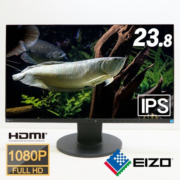 ■EIZO/ナナオ EIZO FlexScan EV2450■超狭額ベゼル 23.8型ワイド■フルHD（1920x1080）液晶ディスプレイ_画像1