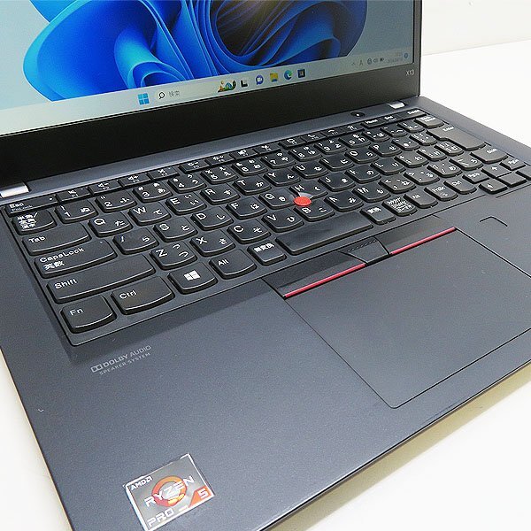 ▽Lenovo ThinkPad X13 Gen1(20UG)【AMD Ryzen 5 PRO-4650U/8GB/SSD256GB(M.2)/Win11Pro/Wi-Fi/Bluetooth ACアダプー付属】_画像2