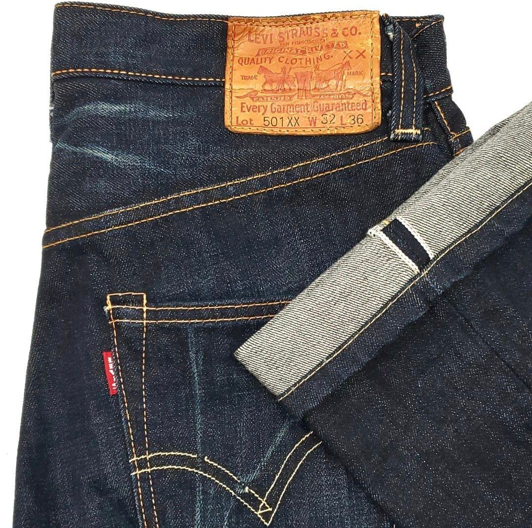 超濃紺 W32◆Levi's 47501◆日本製ビンテージ復刻ジーンズ 793