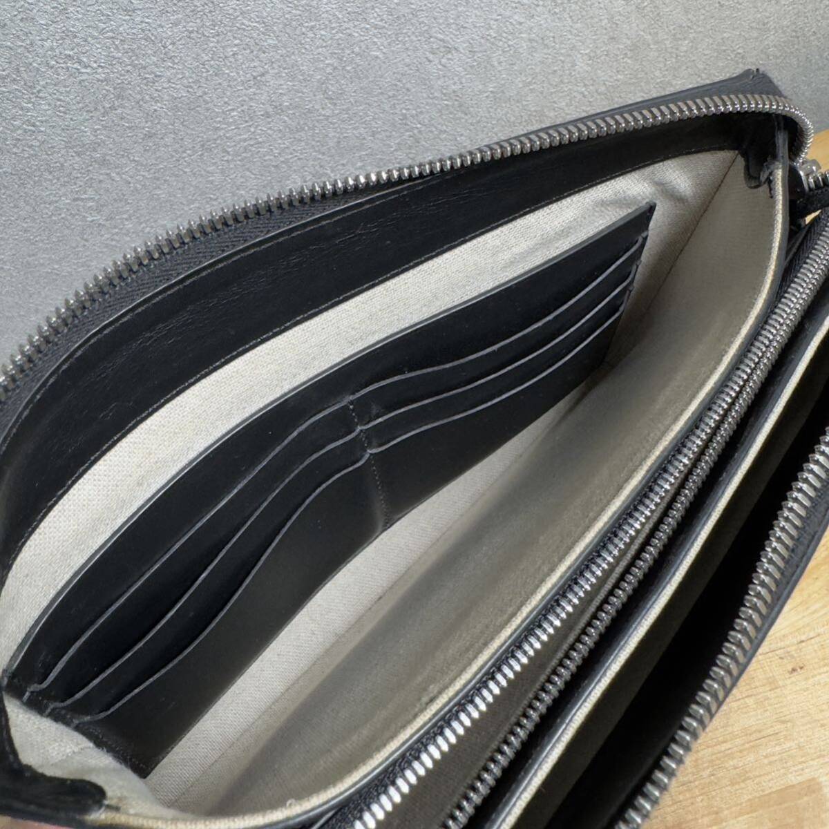  recent model regular price 31.2 ten thousand jpy Berluti terusiokali graph .-sklito leather all-in-one clutch bag purse gray black genuine article 