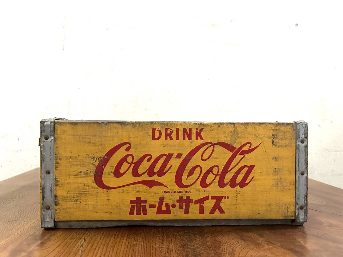 ヴィンテージ Coca-Cola コカコーラ 古い 木箱 ホームサイズ ガーデニング プランターケース 古道具の画像4