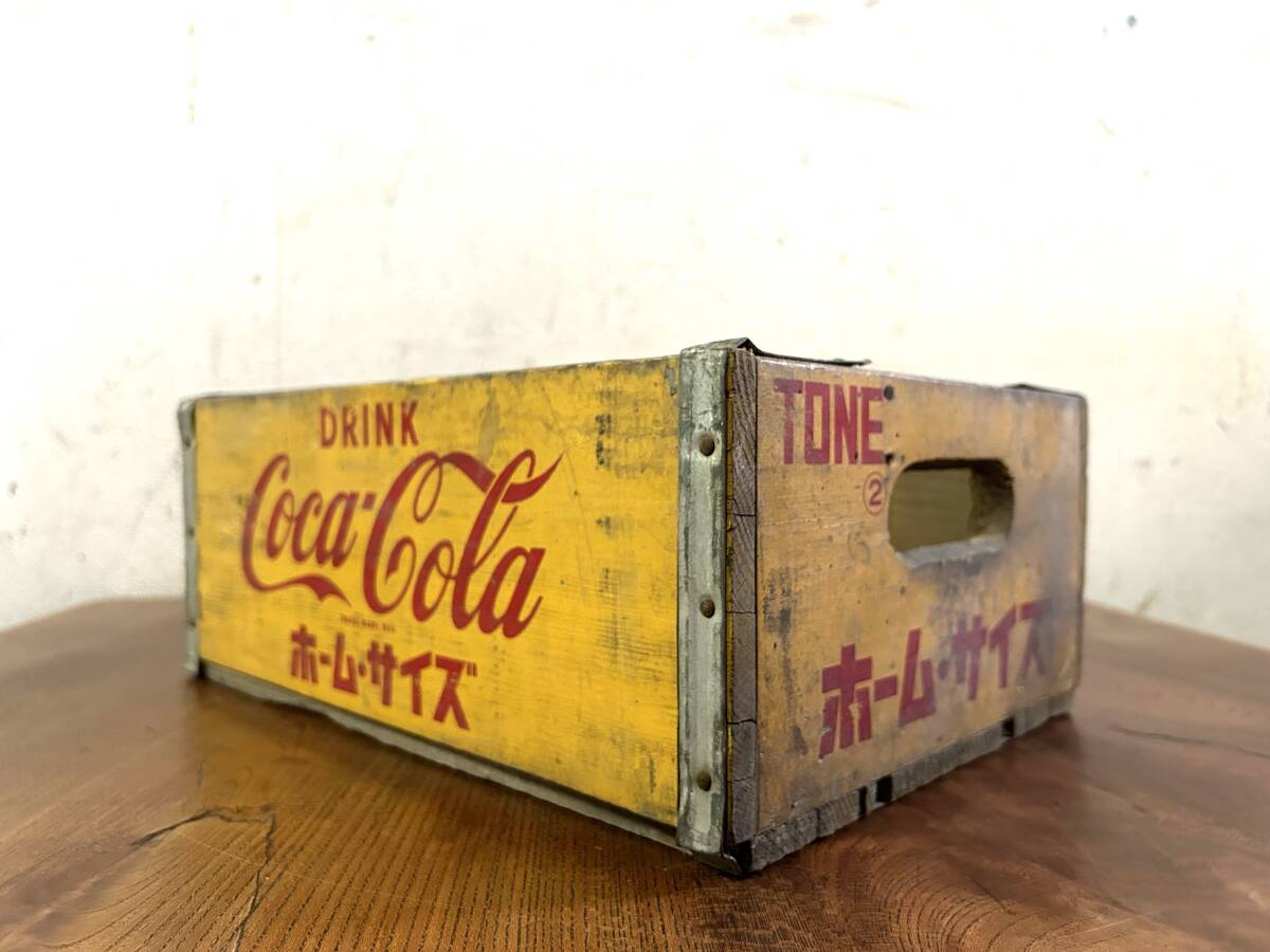 ヴィンテージ Coca-Cola コカコーラ 古い 木箱 ホームサイズ ガーデニング プランターケース 古道具_画像10