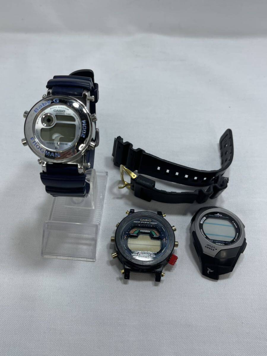 【ジャンク】腕時計 CASIO カシオ Baby-G ・G-SHOCK / ビンテージ/ デジタル / 日本製 / 3点セットです。の画像1
