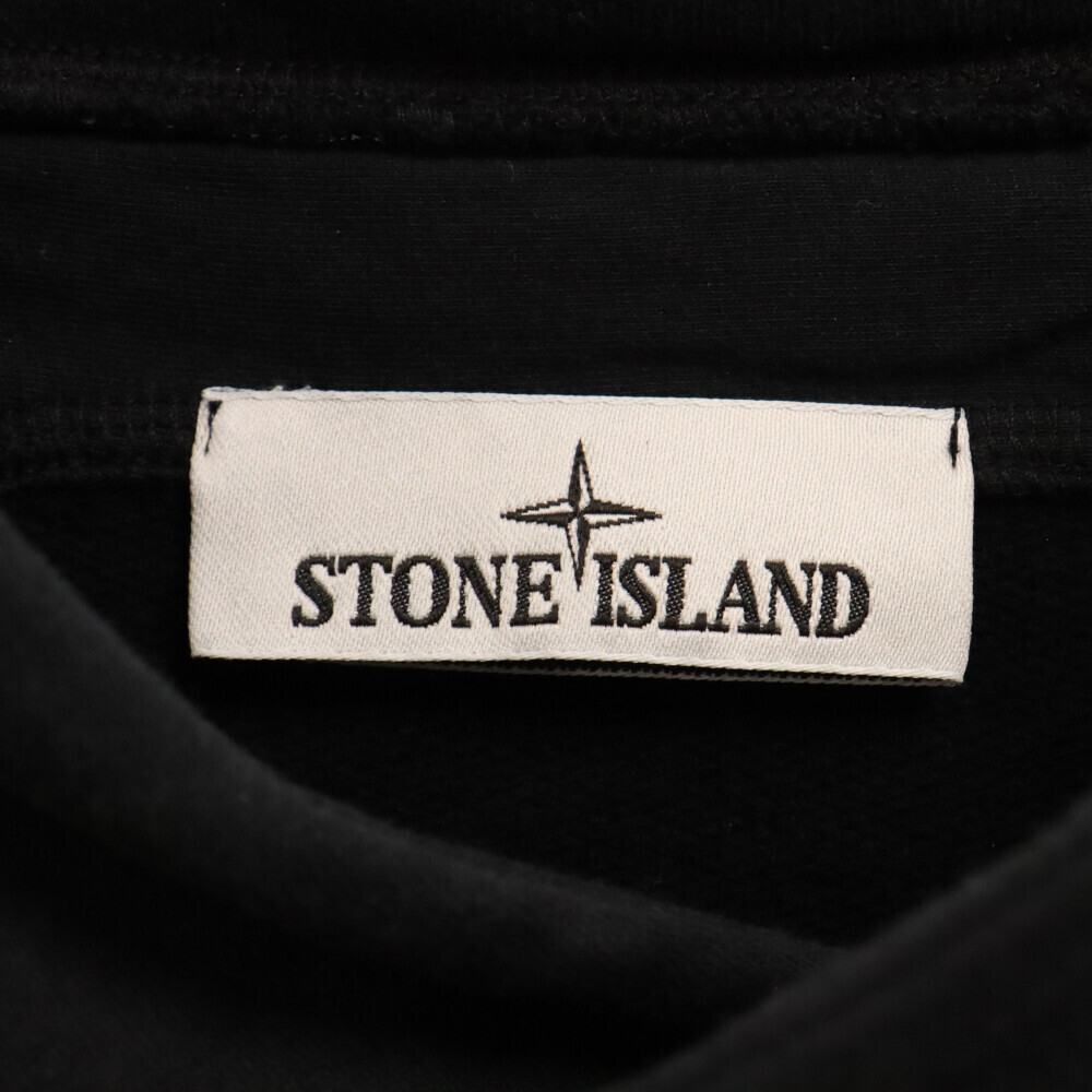 STONE ISLAND ストーンアイランド SWEAT HOODIE ロゴワッペン プルオーバーパーカー スウェットパーカー フーディ ブラック 771561820_画像5