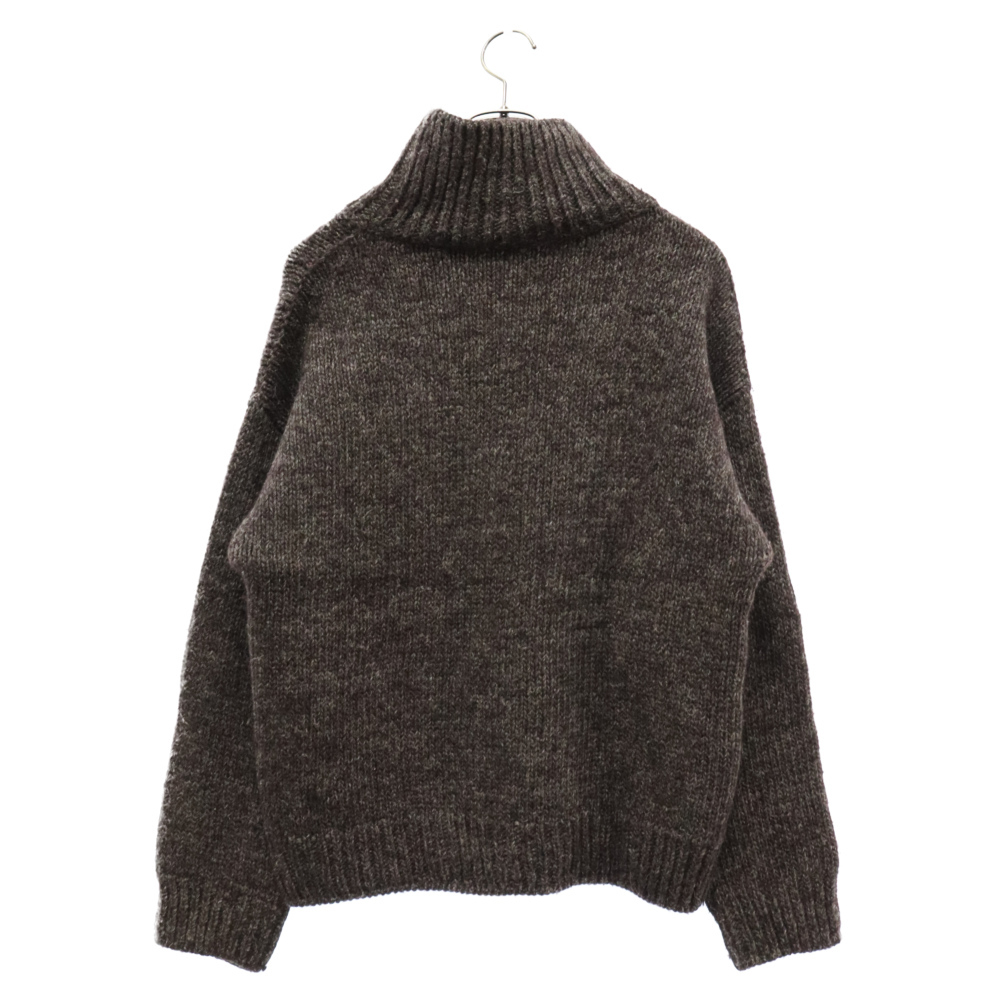 GUCCI Gucci ta-toru neck low gauge knitted knitted sweater Brown 