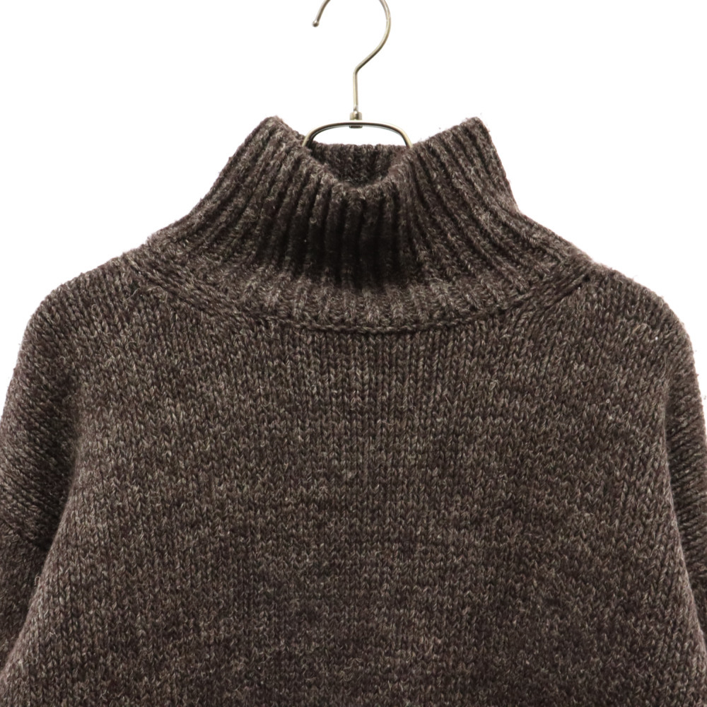 GUCCI Gucci ta-toru neck low gauge knitted knitted sweater Brown 