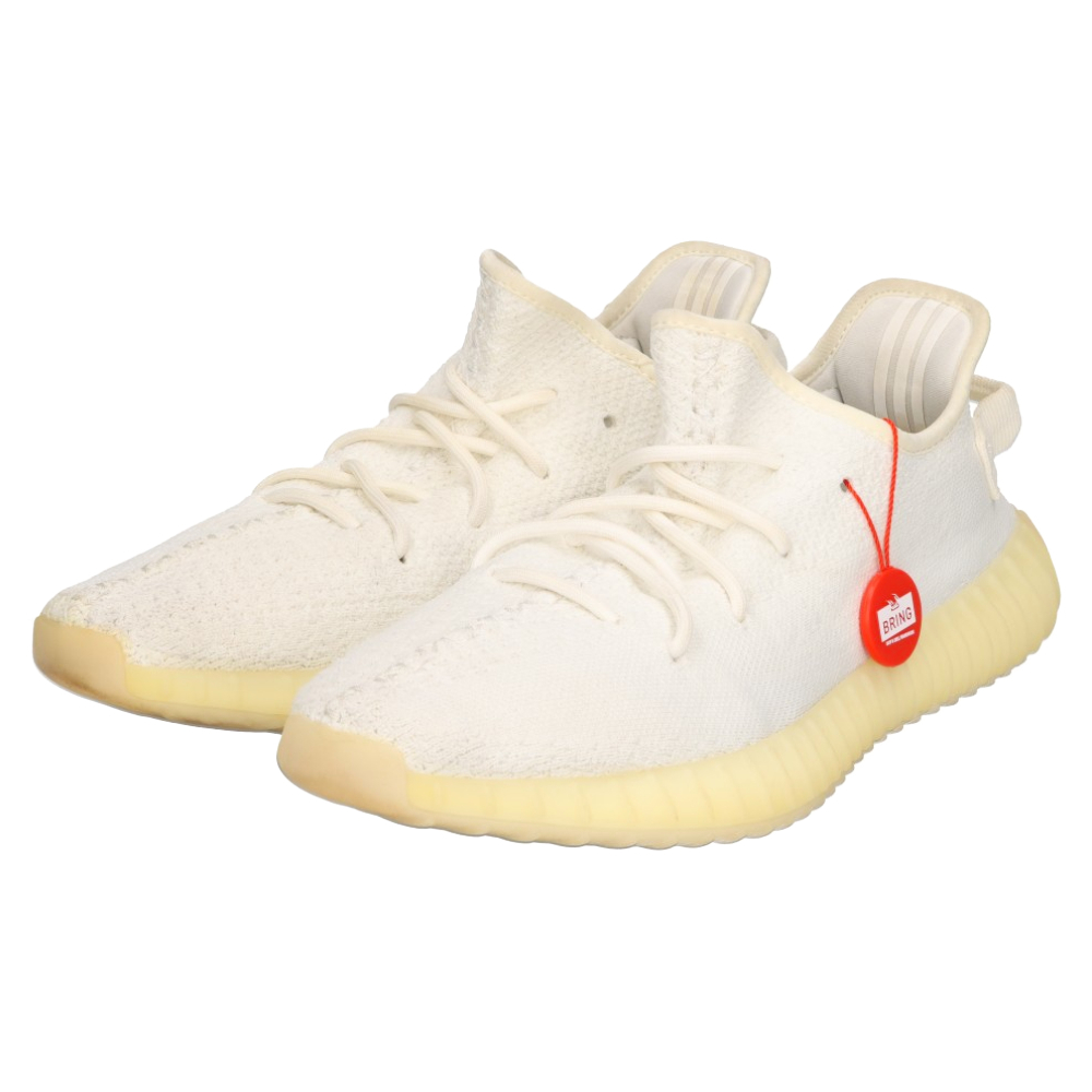 adidas アディダス YEEZY BOOST 350V2 CREAM WHITE イージーブースト ローカットスニーカー ホワイト US10/28cm CP9366の画像3