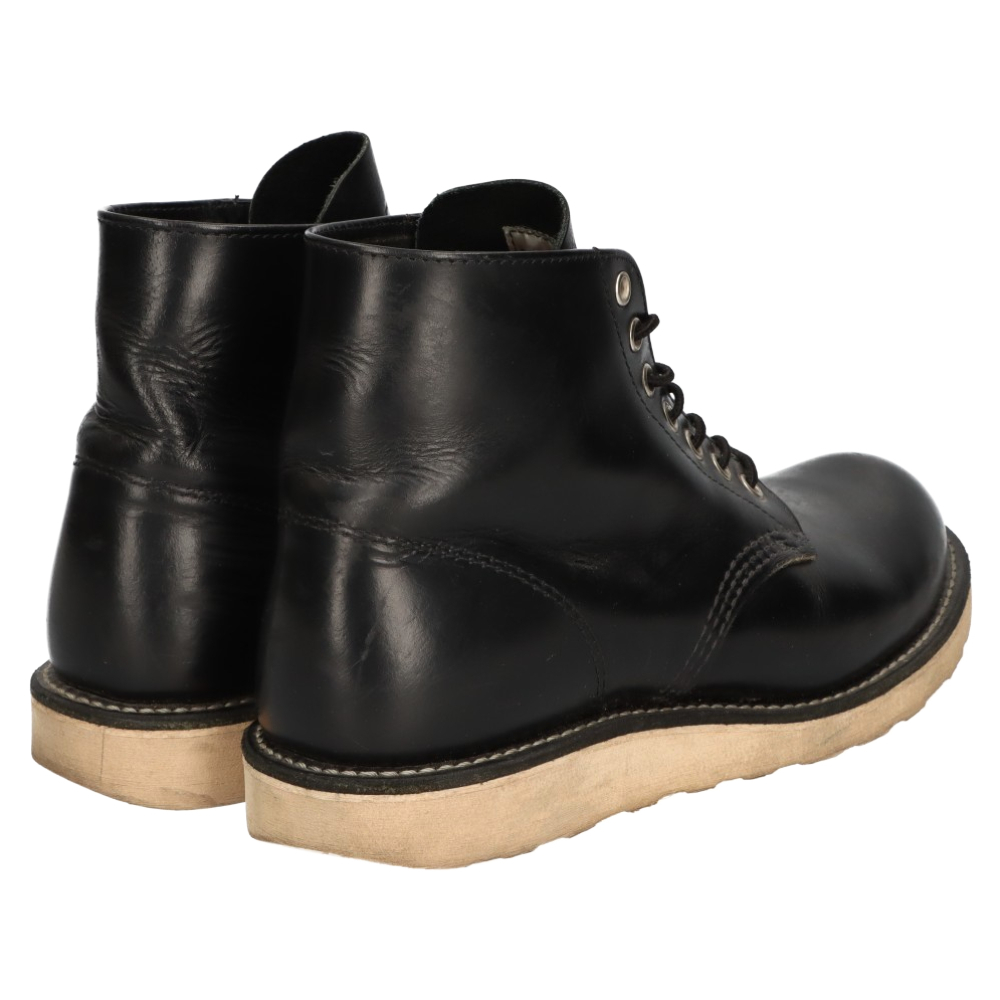 RED WING Red Wing × freak s store special order 6 -inch Classic round tu glass leather Work boots black US8