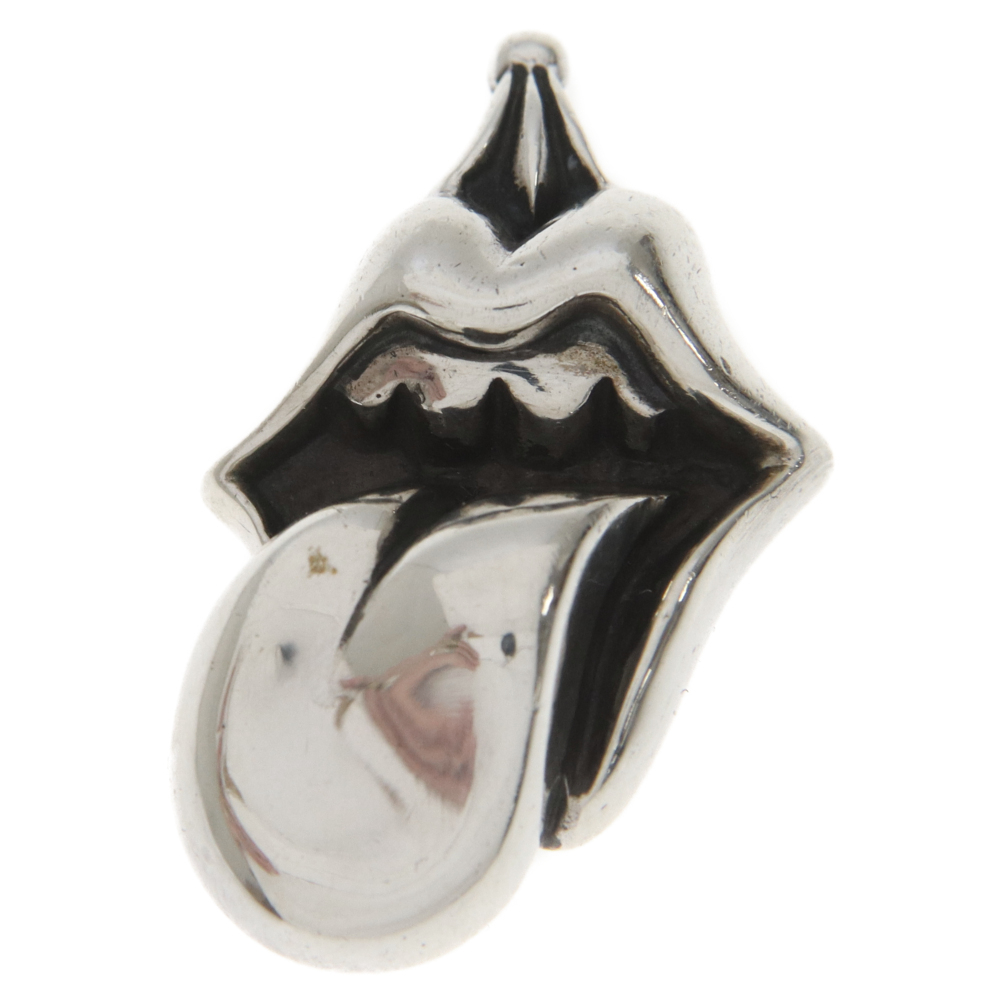 CHROME HEARTS クロムハーツ LIPS TONGUE CHARM リップアンドタンチャーム シルバーネックレストップ_画像1