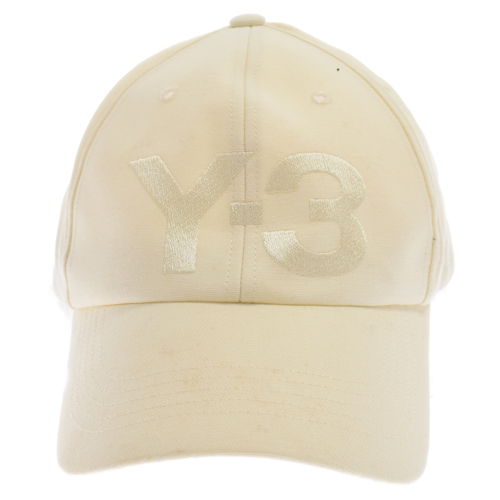 Y-3 ワイスリー CLASSIC LOGO CAP クラシック ロゴ刺繍 カーブキャップ 帽子 GK0628 23F001 ホワイト_画像4