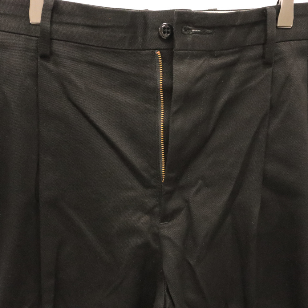 WACKO MARIA ワコマリア DOUBLE PLEATED CHINO TROUSERS ツータックチノトラウザー ブラック_画像3