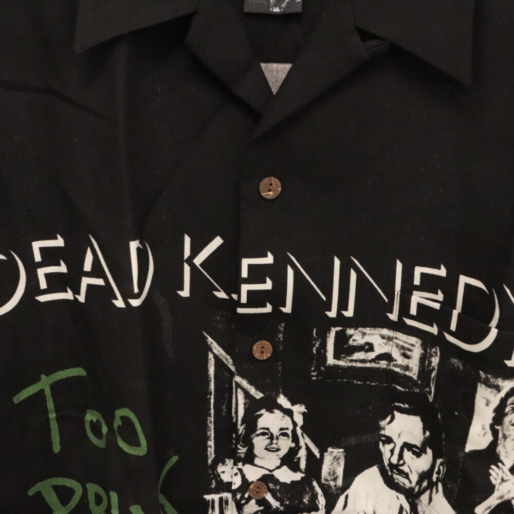 WACKO MARIA ワコマリア 23AW DEAD KENNEDYS HAWAIIAN SHIRT L/S TYPE-1 デッドケネディーズ ハワイアン長袖シャツ ブラック_画像3