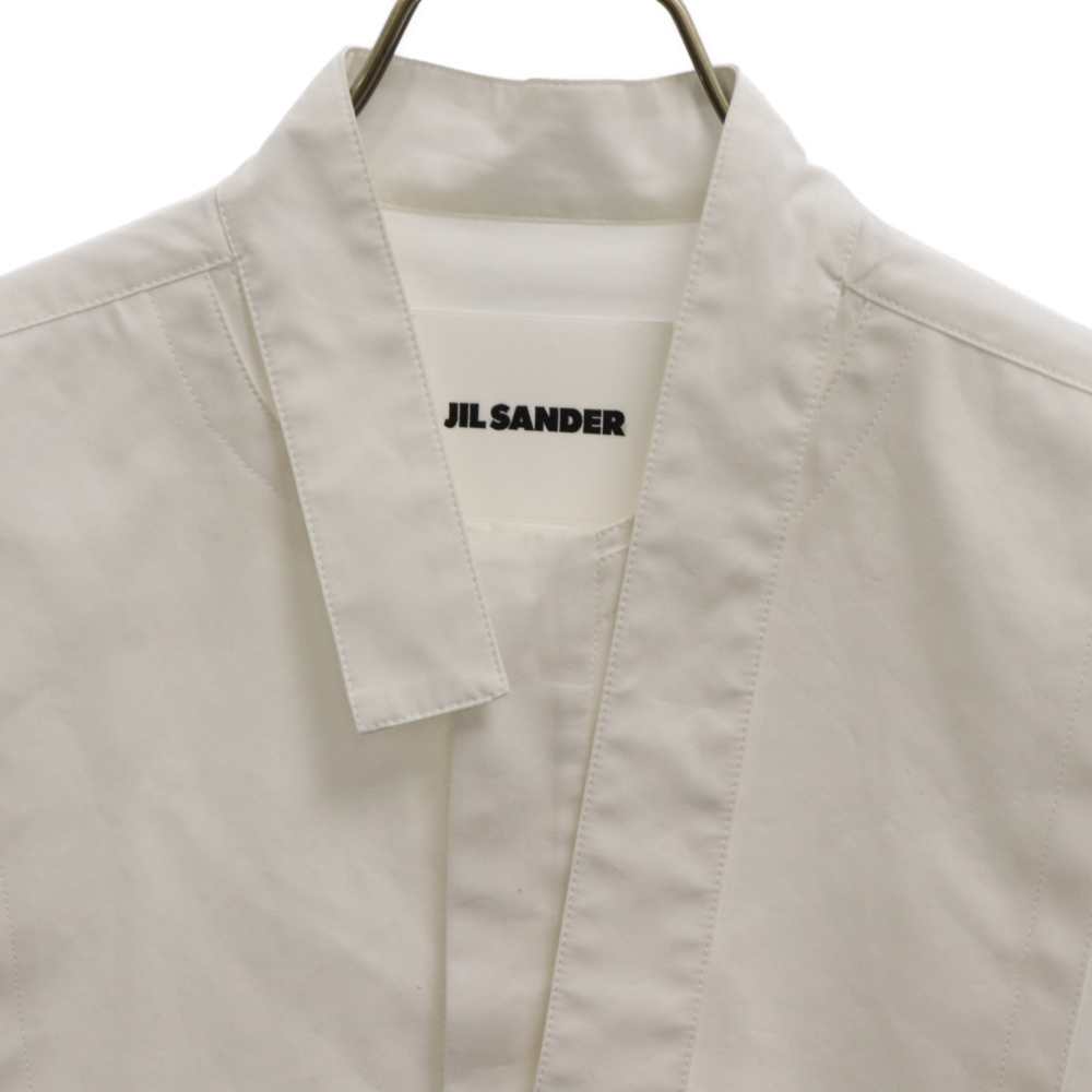 JIL SANDER ジルサンダー アシンメトリーシャツ 長袖シャツ ホワイト J21DL001_画像3