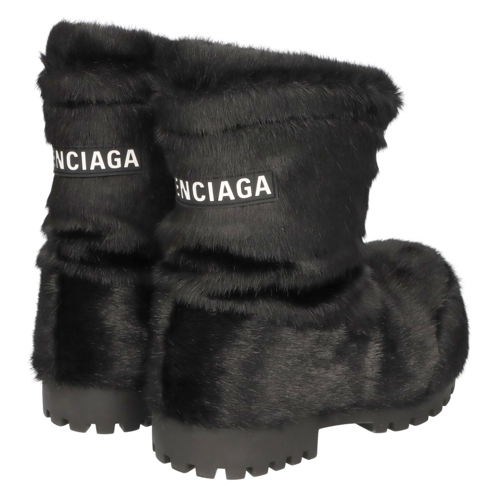 BALENCIAGA バレンシアガ 23AW SKIWEAR ALASKA BOOTS スキーウェア アラスカファーローブーツ ブラック_画像4