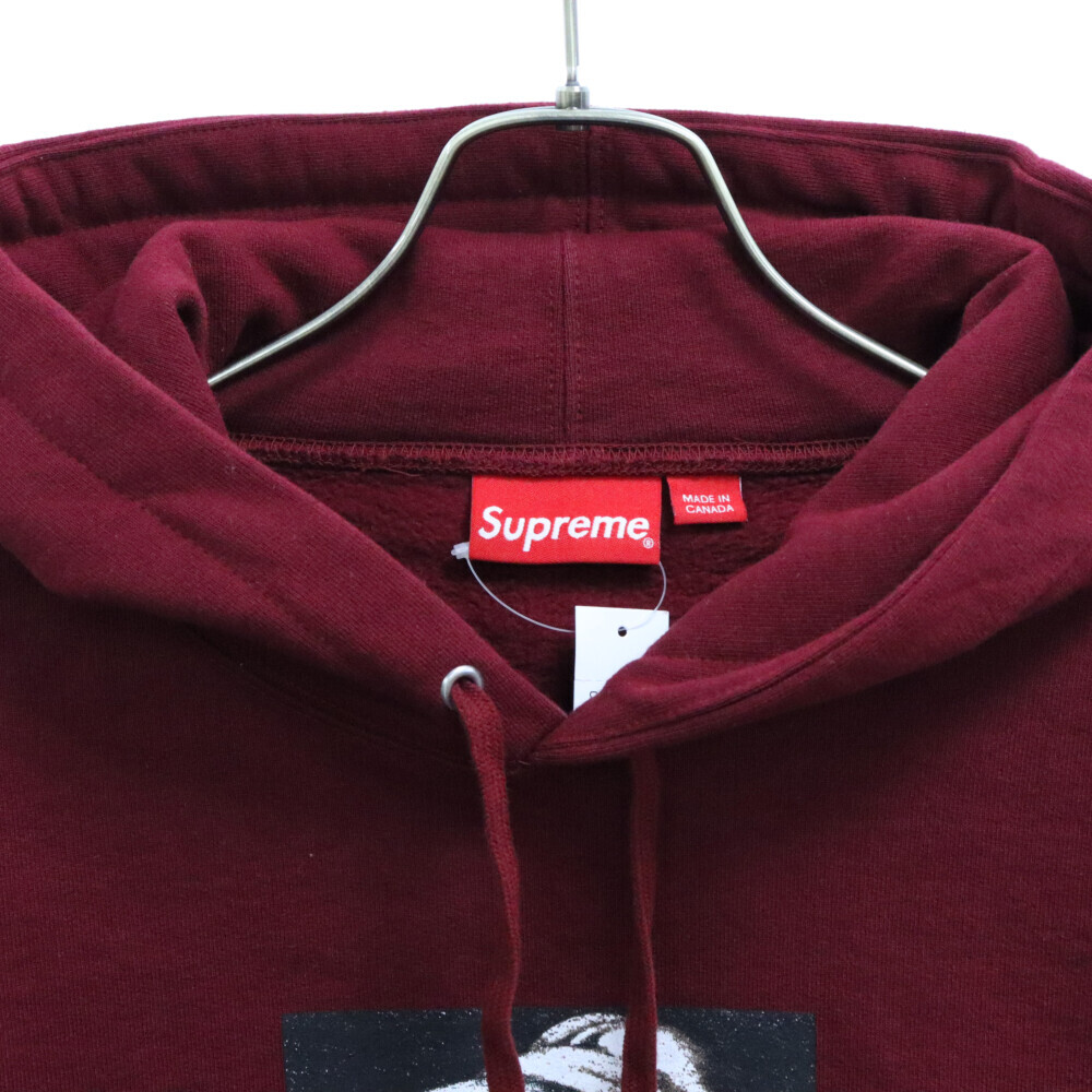 SUPREME シュプリーム 20AW Pearl Hooded Sweatshirt パール フーデット プルオーバー スウェット パーカー バーガンディー_画像3