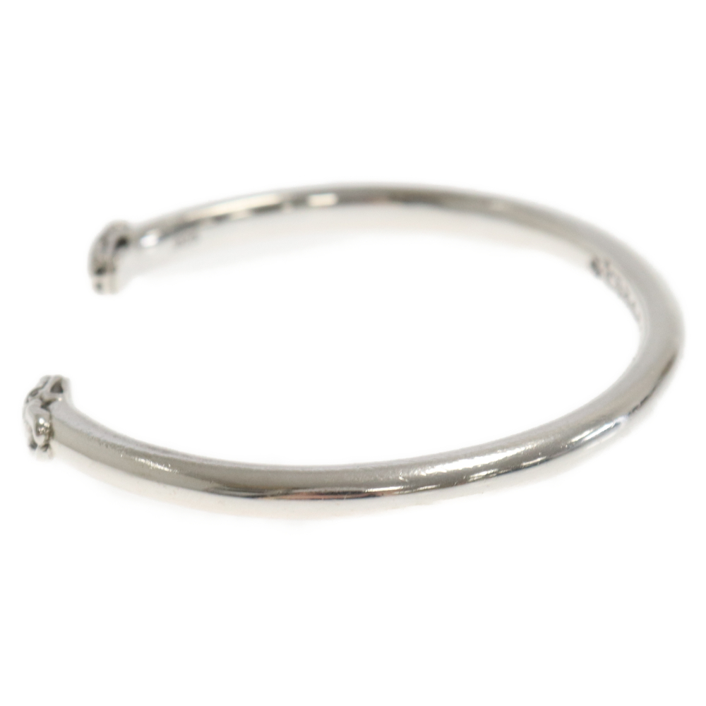 CHROME HEARTS クロムハーツ BANGLE DOUBLE DOG ダブルドッグ バングル シルバー アフター4Pストーンカスタム_画像4