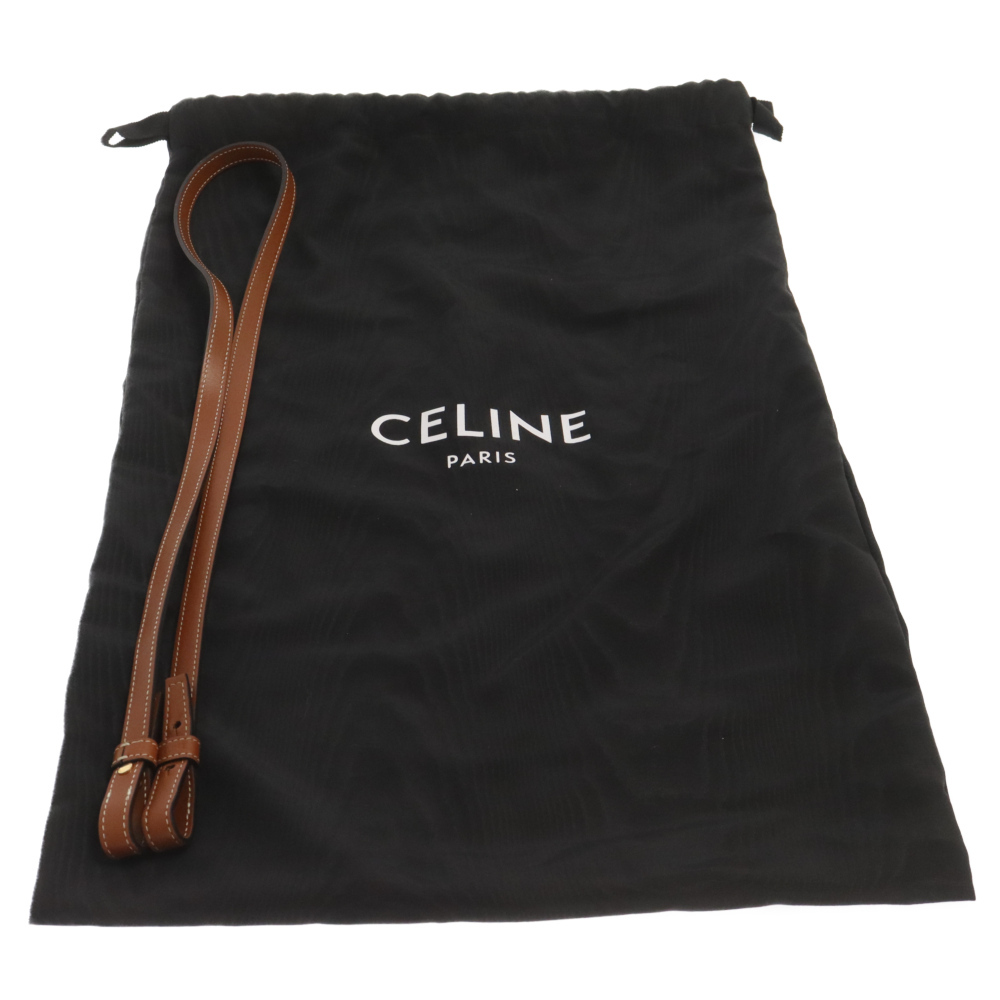 CELINE セリーヌ スモール カバ ヴァーティカル トリオンフ 2WAYショルダーバッグ ブラウン 19154 2BZK 04LU_画像6