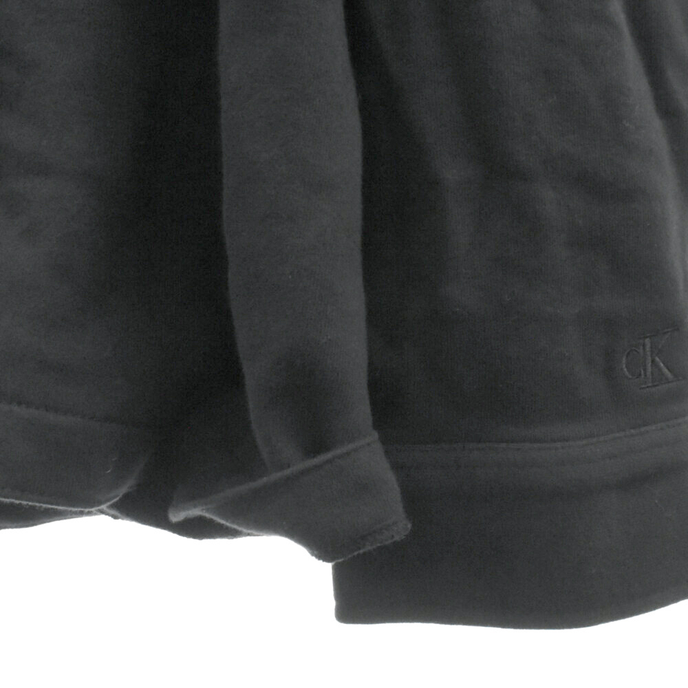 Calvin Klein Jeans カルバンクラインジーンズ スタック ロゴ プリント フーデッド スウェット ジャケット ブラック J322530_画像6