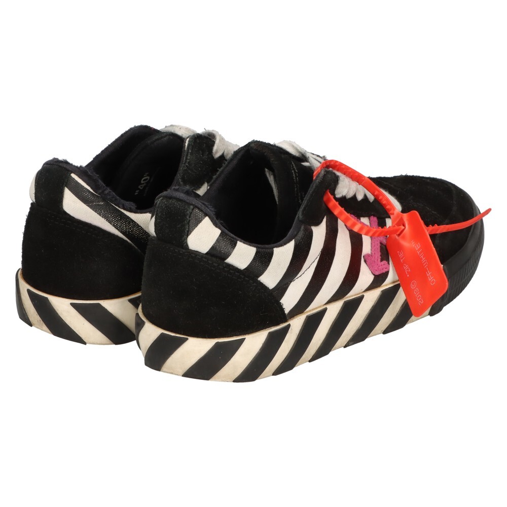 OFF-WHITE オフホワイト Vulc Low Stripe Sneaker ストライプ ローカットスニーカー ブラック_画像4