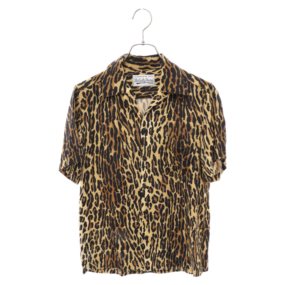 WACKO MARIA ワコマリア LEOPARD S/S HAWAIIAN SHIRT レオパードハワイアン半袖レーヨンシャツ レオパード_画像1