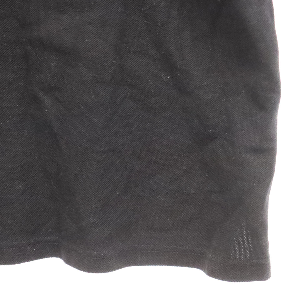 BURBERRY BLACK LABEL バーバリー ブラックレーベル ロゴ刺繍半袖ポロシャツ ブラック BMV36-824-09_画像5