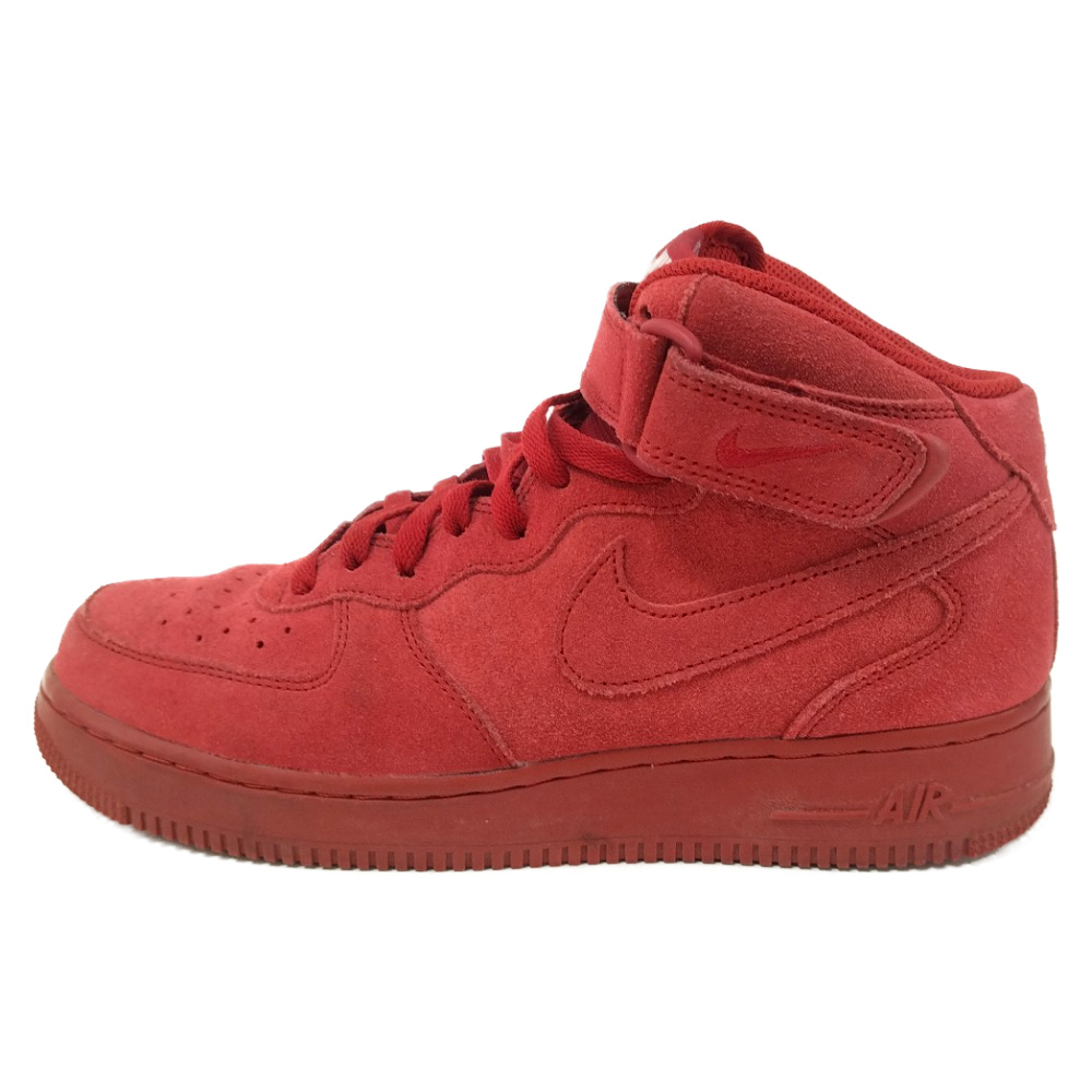 NIKE ナイキ AIR FORCE 1 MID 07 エアフォースミッド ハイカットスニーカー レッド US8/26cm 315123‐609_画像1