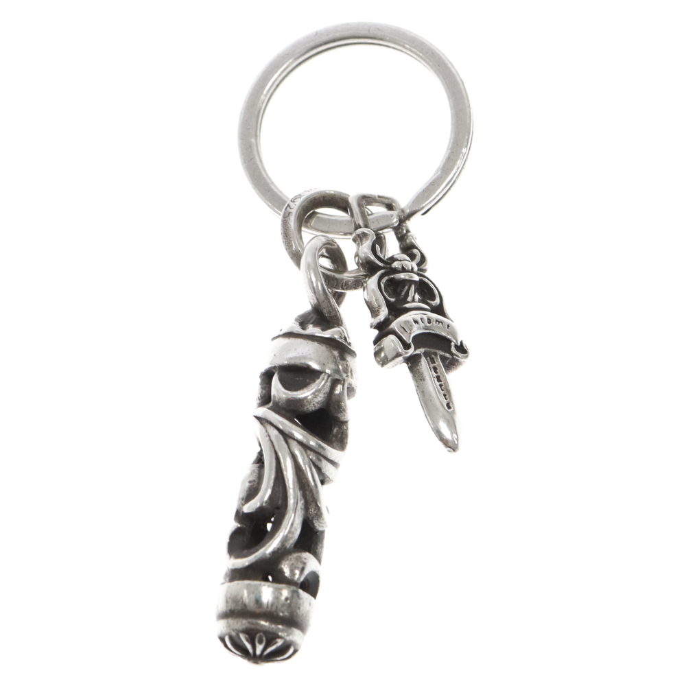 CHROME HEARTS クロムハーツ CELTIC ROLLER KEY RING ケルティックローラーシルバーキーリング キーホルダー_画像1