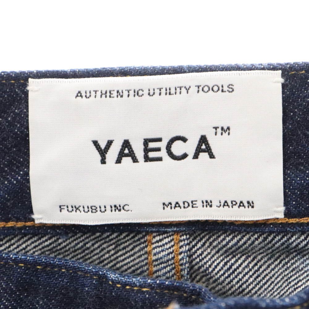 YAECA ヤエカ WIDE TAPERED DENIM ワイドテーパードパンツ インディゴ 10-13W_画像5