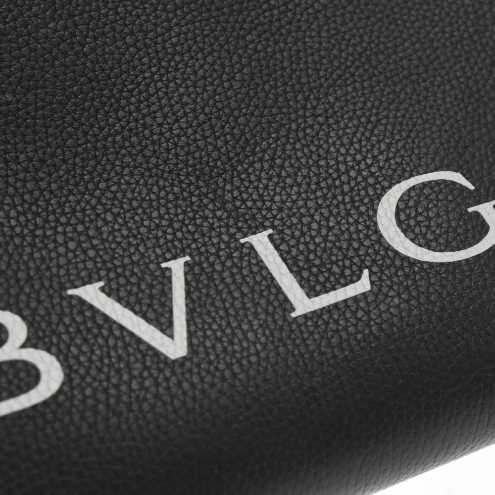 BVLGARI ブルガリ×fragment design Leather Clutch Bag フラグメントデザイン レザー クラッチバッグ ブラック 290786_画像5