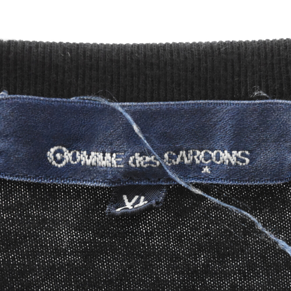 COMME des GARCONS コムデギャルソン 17AW 青山店限定 ロゴ袖プリント 長袖カットソー ロングスリーブ Tシャツ ブラック KT-T004_画像5