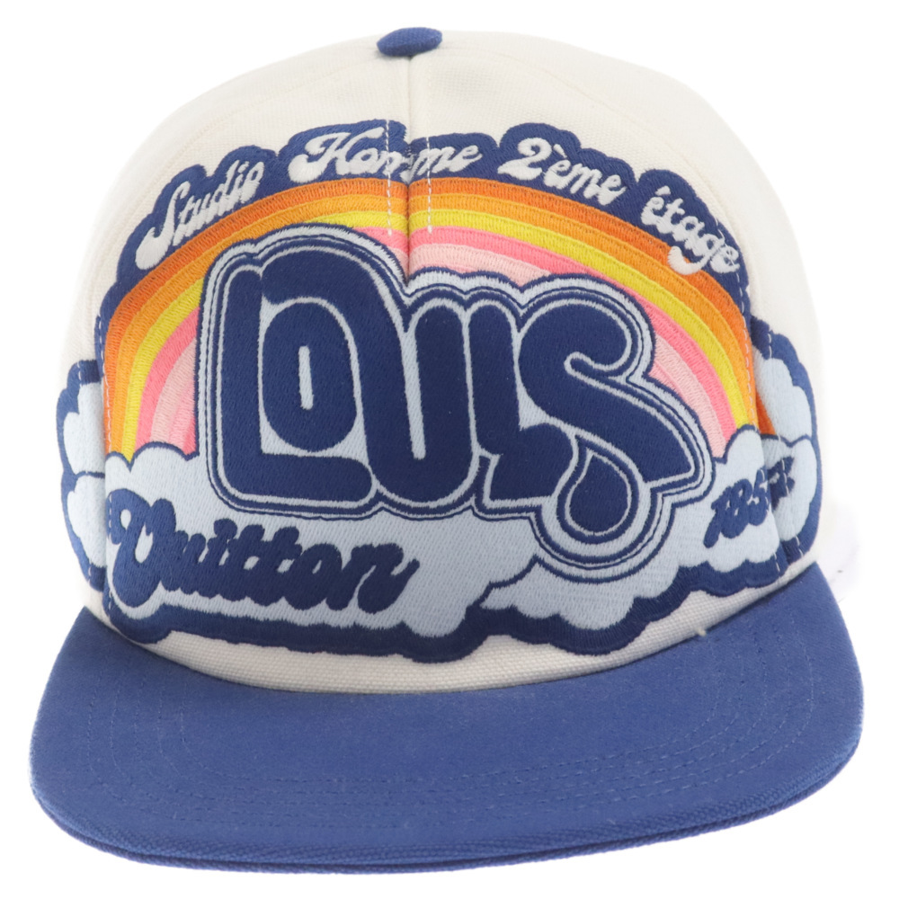 LOUIS VUITTON ルイヴィトン Rainbow Cap S00 M8160L キャップレインボー ロゴ刺繍 帽子 マルチ_画像4