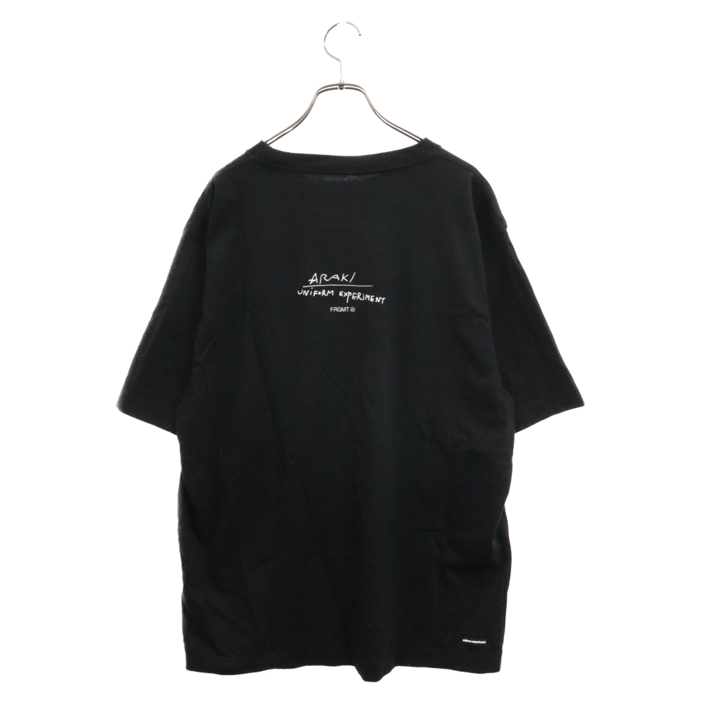 23AW ユニフォームエクスペリメント×フラグメントデザイン NO.4 アラキ スカイスケープ 半袖Tシャツ ブラック UE-232062_画像2