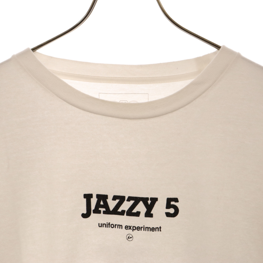 UNIFORM EXPERIMENT ユニフォームエクスペリメント×フラグメントデザイン ジャージー 5 アイコンワイド 半袖Tシャツ ホワイト UE-230005_画像3