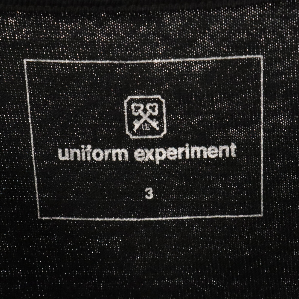 23SS UNIFORM EXPERIMENT ×フラグメントデザイン ジャージー5 アイコンワイド 半袖Tシャツ ブラック UE-230005_画像5