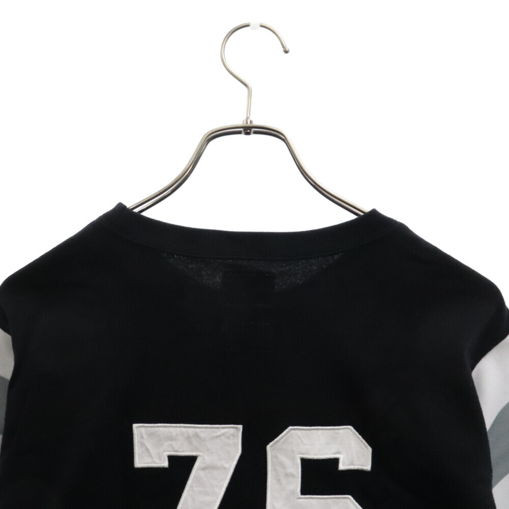 WTAPS ダブルタップス x Rags McGREGOR FOOTBALL SHIRTS 151ATDT-CSM01S ラグスマックレガー フットボールシャツ カットソー ブラック_画像4