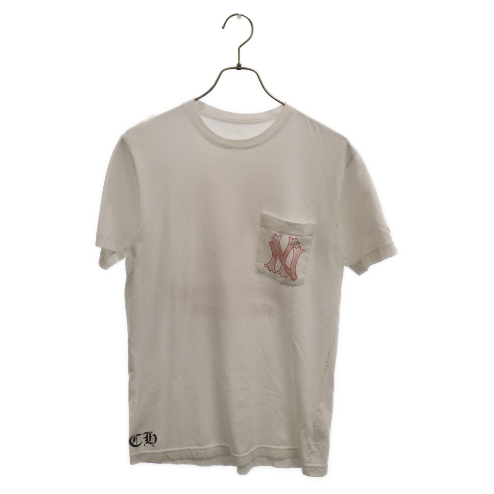CHROME HEARTS クロムハーツ CH T-SHRT ニューヨーク限定 フロントロゴプリント半袖Tシャツ ホワイト_画像2