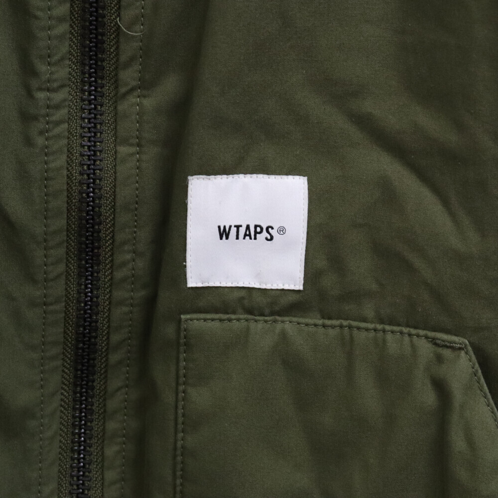 WTAPS ダブルタップス 20AW SHEDS JACKET COTTON.WEATHER フライトジャケット グリーン 202BRDT-JKM02_画像4