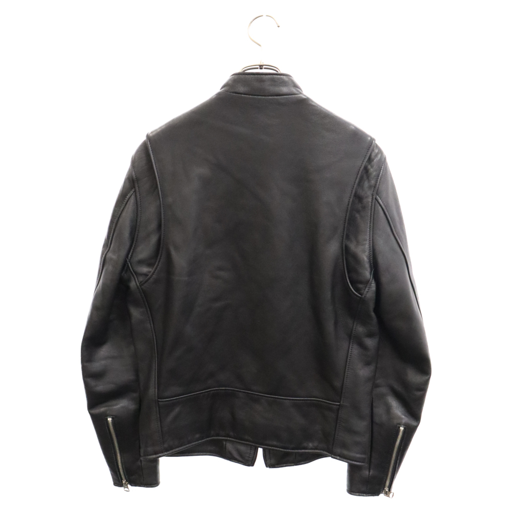 SCHOTT ショット 241XX LAMBSKIN SINGLE RIDERS USA製 ラムレザー シングルライダース ジャケット ブラック 7550_画像2