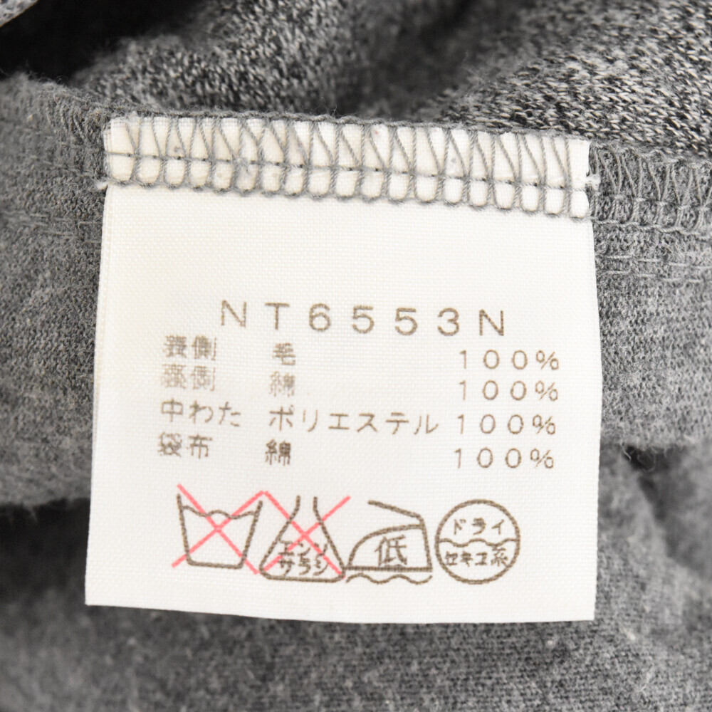 ノースフェイスパープルレーベル QUILTING WOOL KNIT CARDIGAN ジップアップ キルティング ウール生地 ニットカーディガン NT6553N グレー_画像6