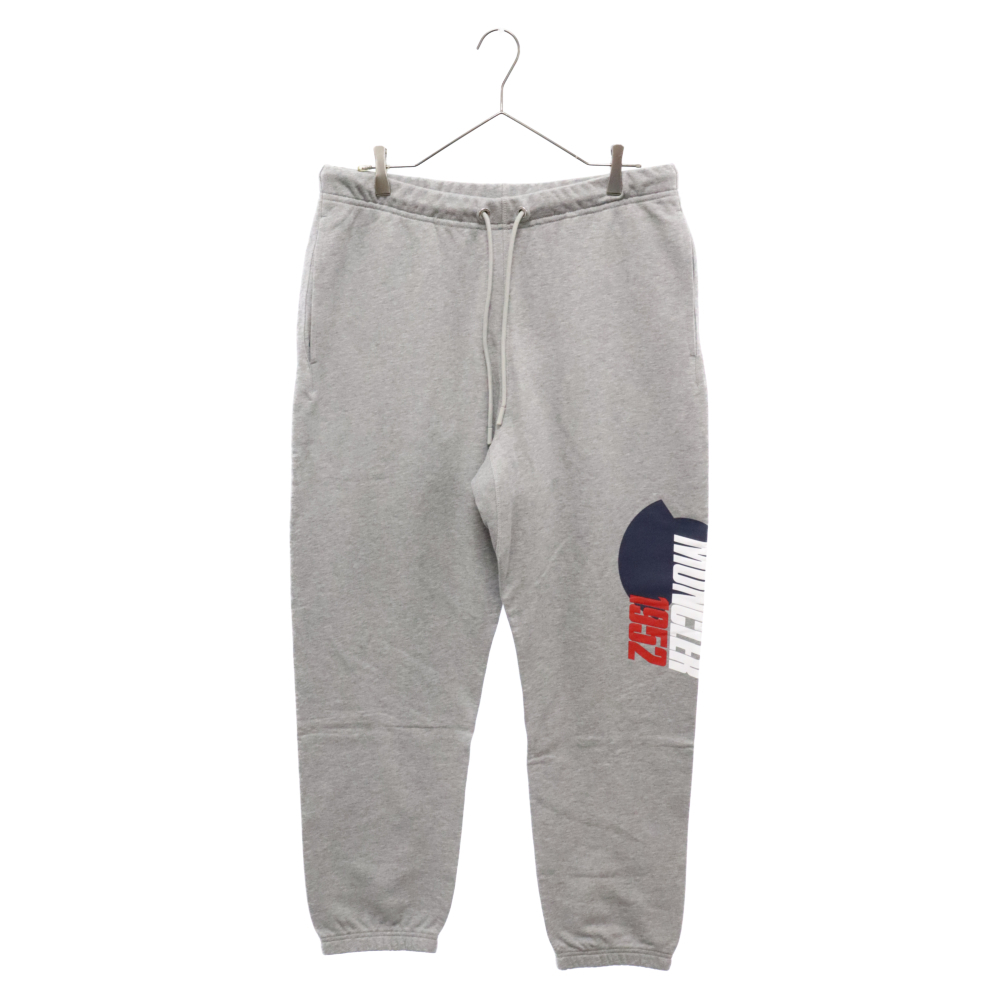 MONCLER モンクレール 21SS GENIUS 1952 SWEAT PANTS H10928H00001 ロゴプリントスウェットパンツ グレー_画像1