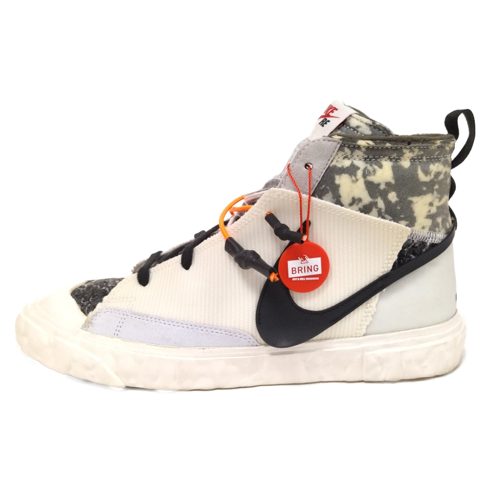 NIKE ナイキ×READY MADE BLAZER MID CZ3589-100 レディメイド ブレザー ミッドカットスニーカー ホワイト US8.5/26.5cm_画像1