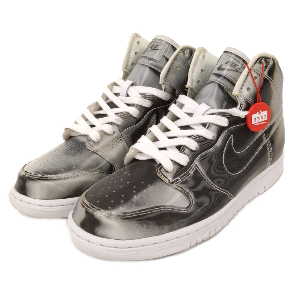 NIKE ナイキ×CLOT DUNK HIGH SILVER FLIX DH4444-900 クロット ダンク シルバーフラックス ハイカットスニーカー シルバー US8.5/26.5cm_画像3