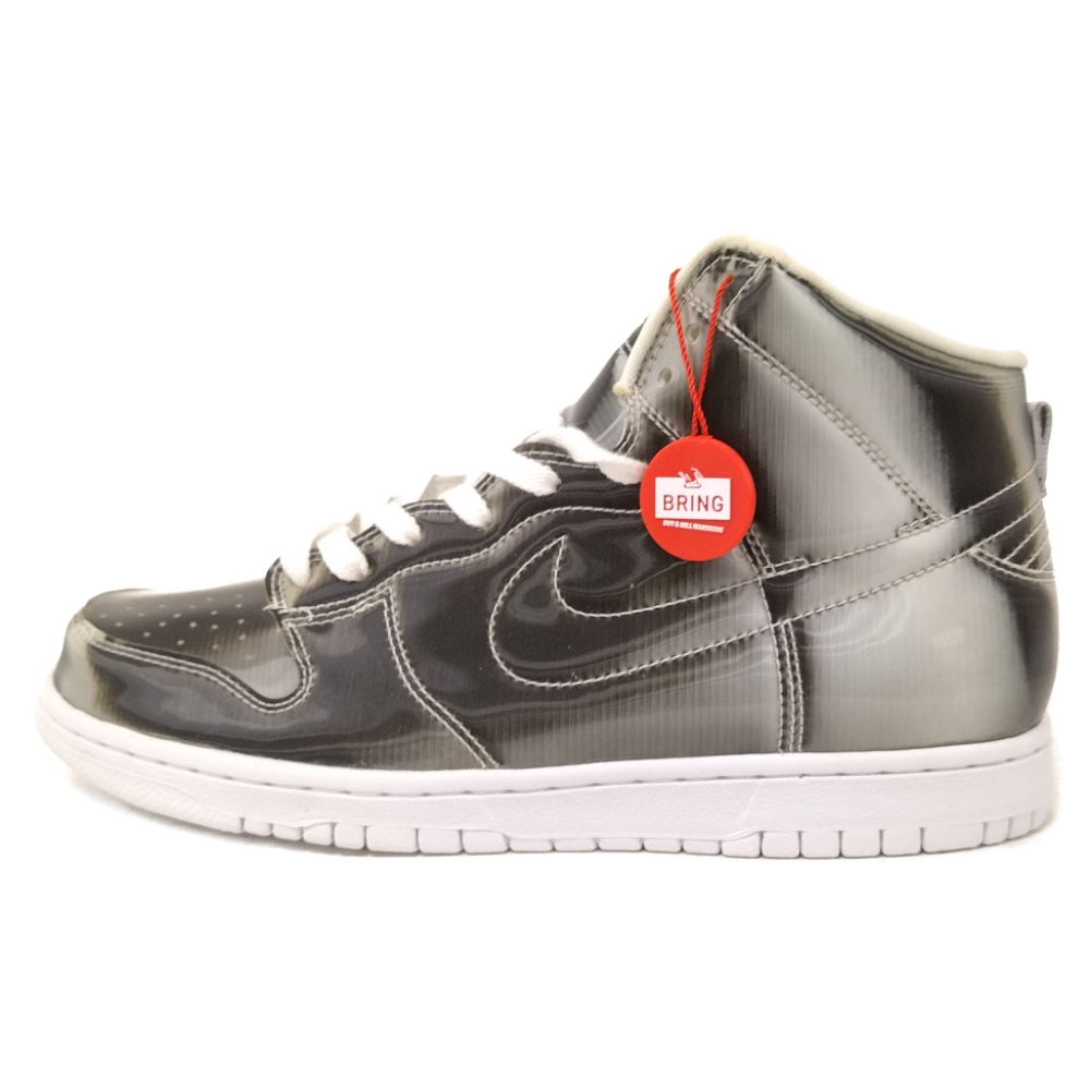 NIKE ナイキ×CLOT DUNK HIGH SILVER FLIX DH4444-900 クロット ダンク シルバーフラックス ハイカットスニーカー シルバー US8.5/26.5cm_画像1