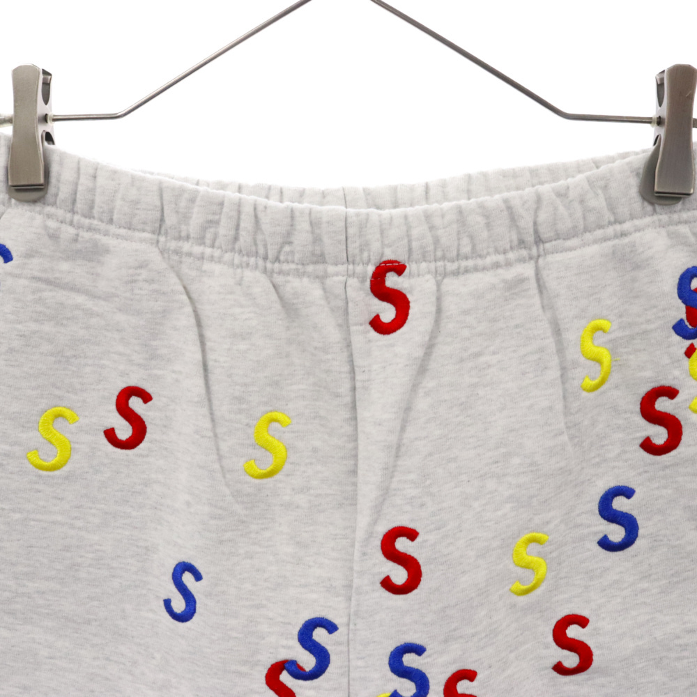 SUPREME シュプリーム 21SS Embroidered S Sweatshort エンブロイダリー Sロゴ刺繍 スウェットショーツ ショートパンツ パンツ グレー_画像3