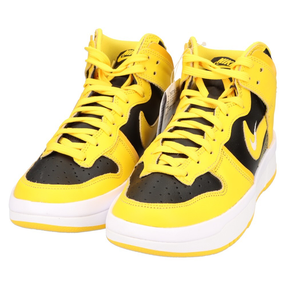 NIKE ナイキ WMNS DUNK HIGH UP ウィメンズ ダンクハイアップ ハイカットスニーカー ブラック/イエロー DH3718-001 US7/24cm_画像3