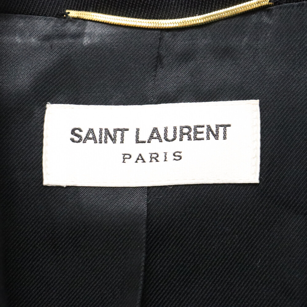 SAINT LAURENT PARIS サンローランパリ 15AW エディ期 ナポレオン テーラードジャケット ブラック レディース 383498 Y367H_画像4