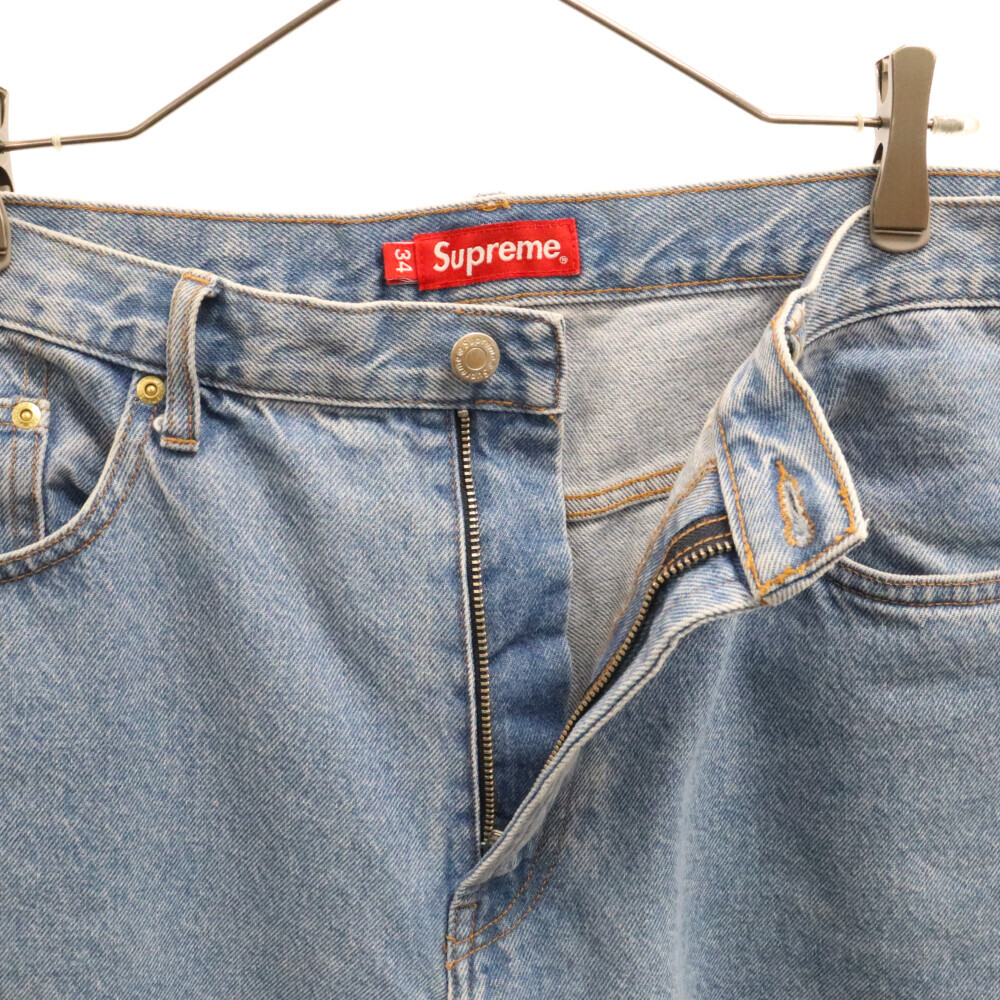 SUPREME シュプリーム Baggy Jean ジップフライ クラシックロゴ バギーデニムパンツ ジーンズ インディゴ_画像3